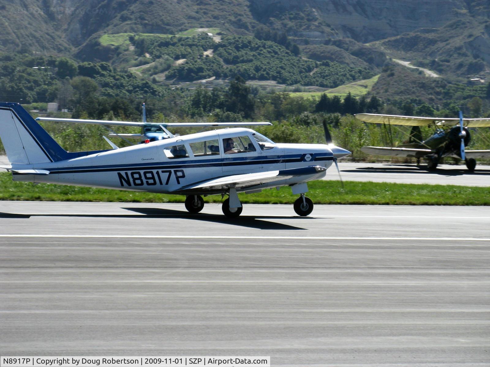 N8917P, 1966 Piper PA-24-260 Comanche C/N 24-4372, 1966 Piper PA-24-260B COMANCHE, Lycoming TIO-540 260 Hp, turbo mod, landing roll Rwy 22