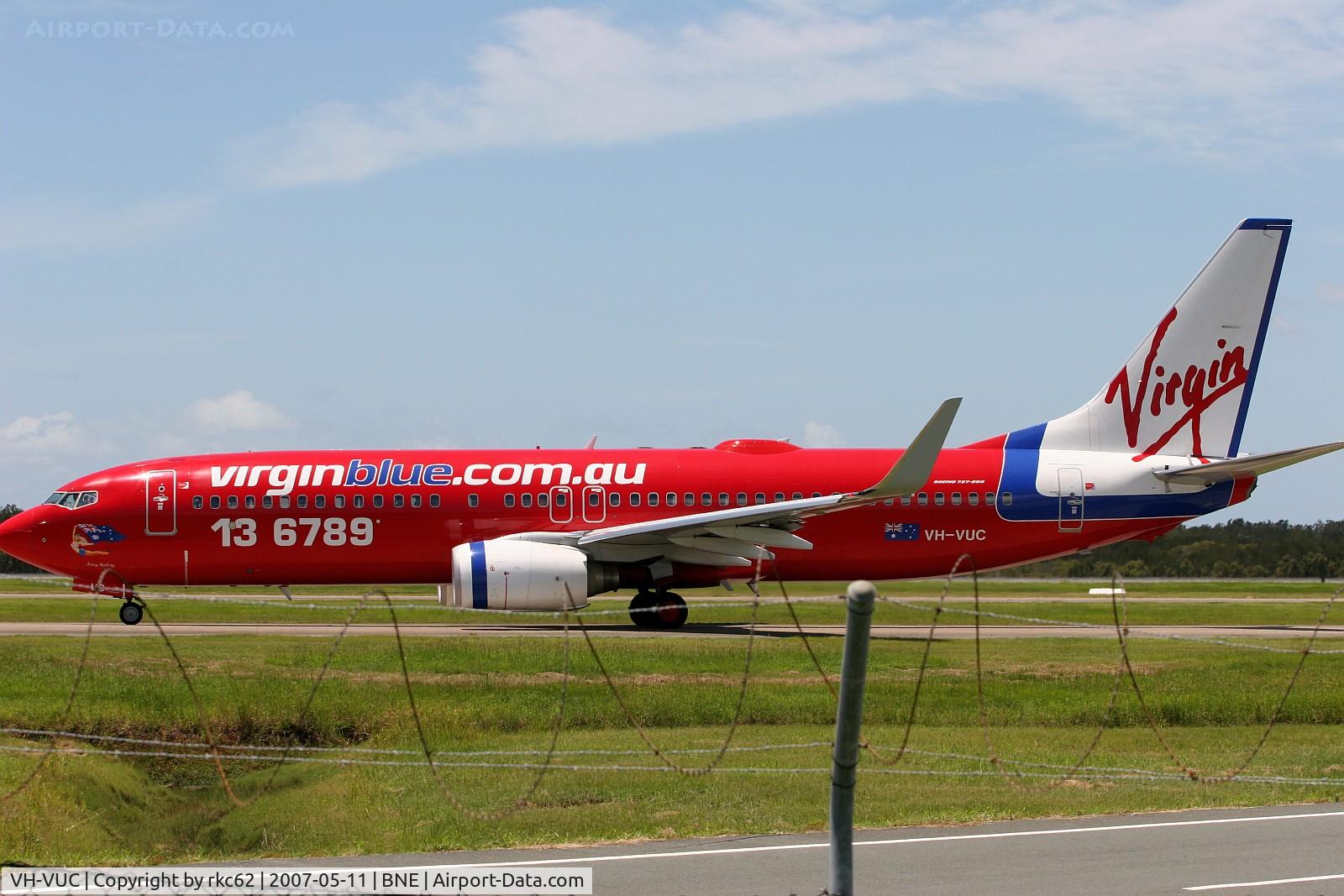 VH-VUC, 2004 Boeing 737-8FE C/N 34014, Foxy Rock'sy (Rockhampton) at Brisbane