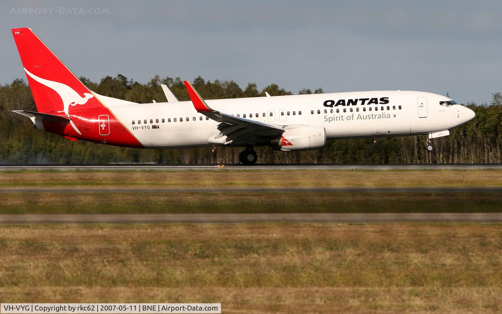 VH-VYG, 2005 Boeing 737-838 C/N 33995, Qantas 738 