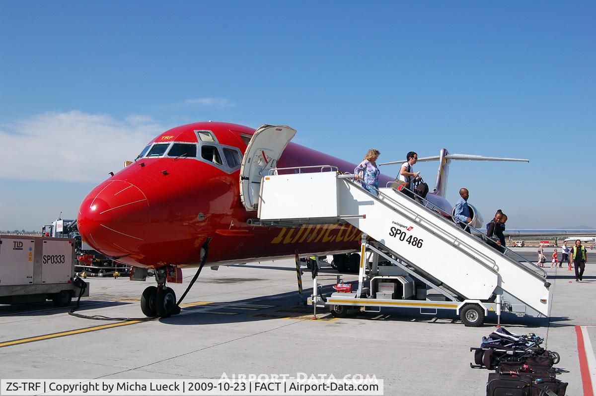 ZS-TRF, 1986 McDonnell Douglas MD-82 (DC-9-82) C/N 49440, At Cape Town
