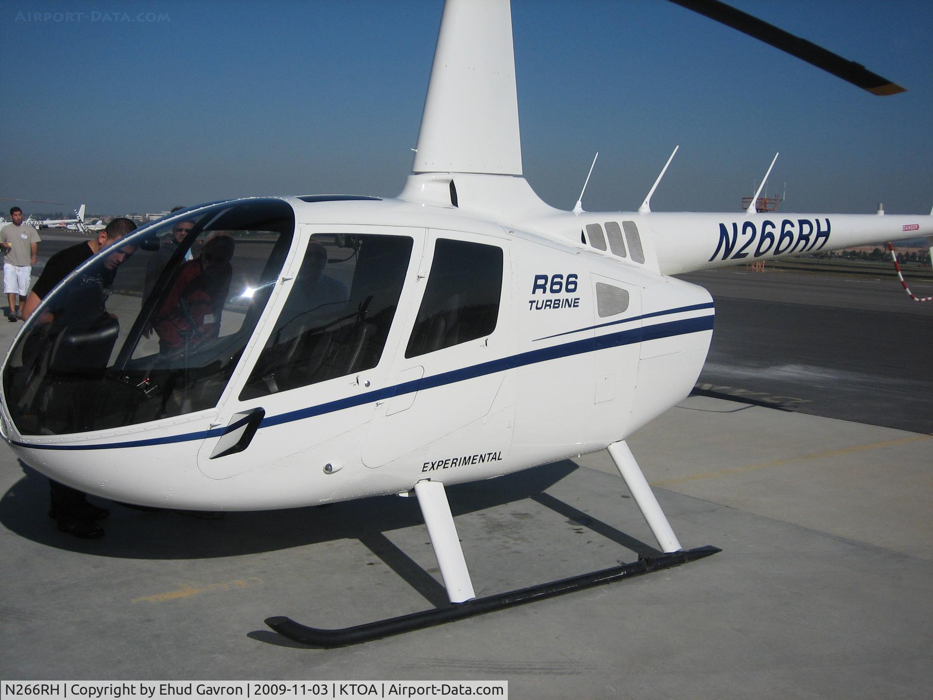N266RH, Robinson R66 C/N 0002, Aircraft on the ground, turbine spooled down.  Sexy sound when spooling up!