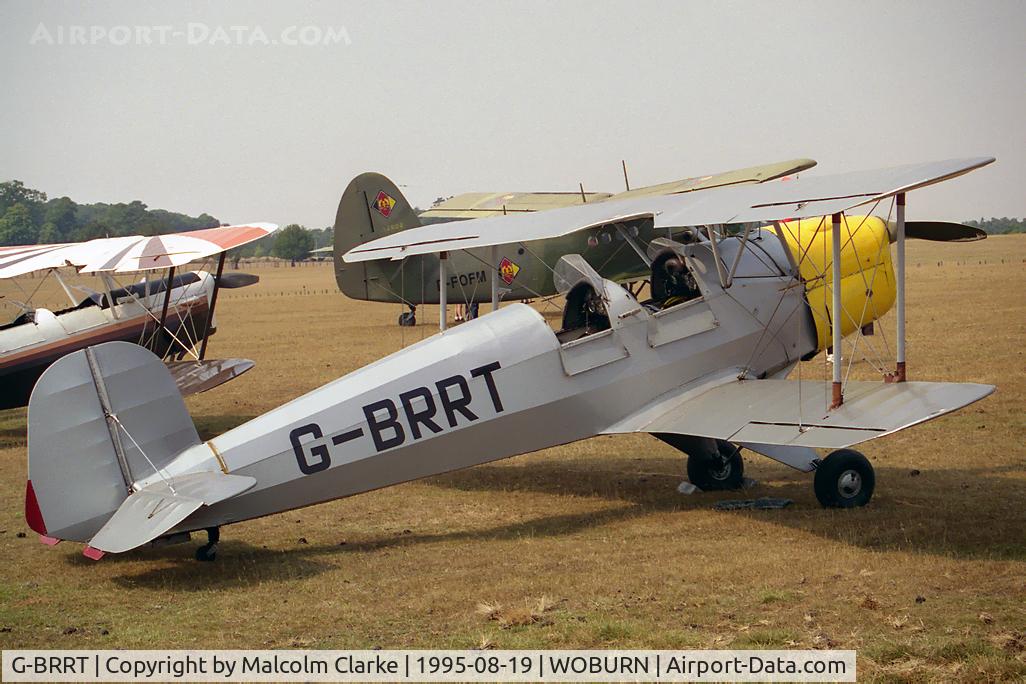 G-BRRT, 1955 CASA 1-131E Jungmann C/N 2019, CASA 1-131E-3B Jungmann.  At the De Havilland Tiger Moth Rally held in the grounds of Woburn Abbey in 1995.