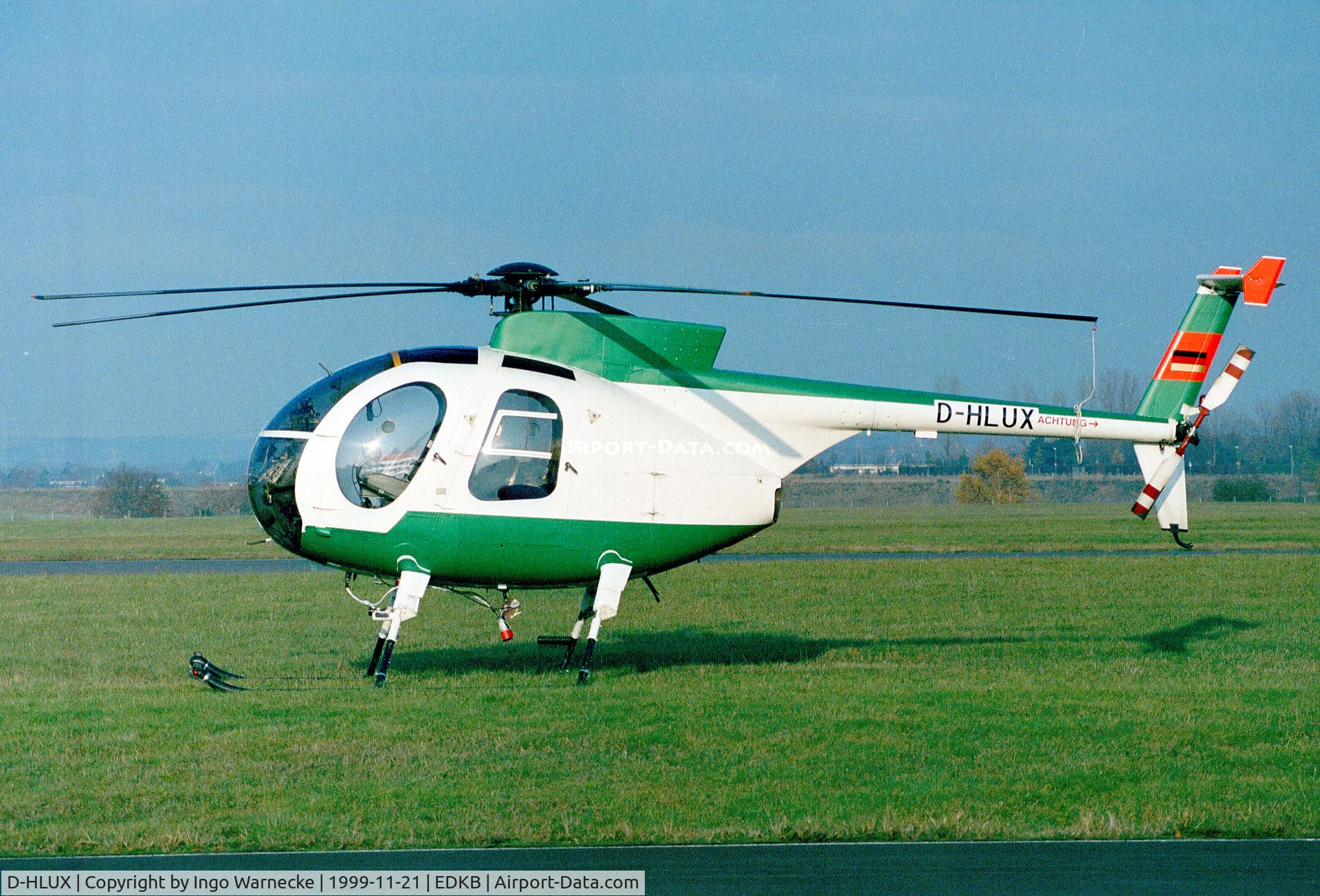 D-HLUX, Hughes 369D C/N 29-0450D, Hughes H.369D at Bonn-Hangelar airfield