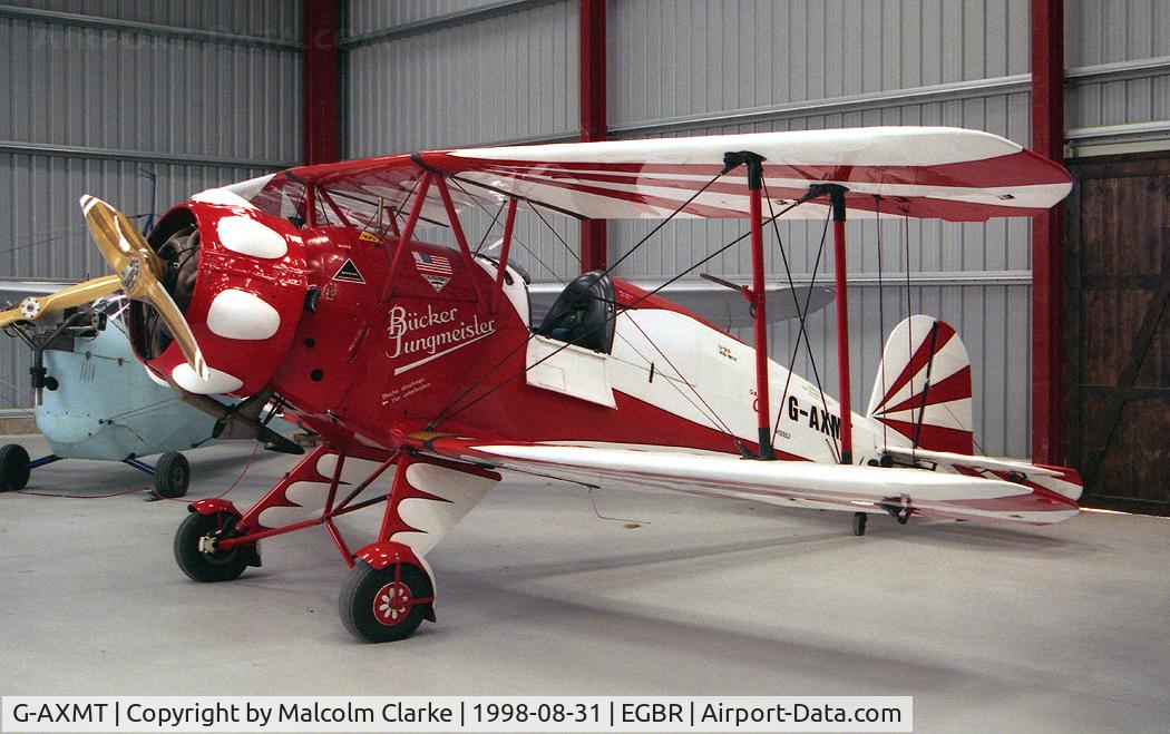 G-AXMT, 1938 Bucker Bu-133C Jungmeister C/N 46, Doflug Bu-133C Jungmeister at Breighton Airfield, UK.