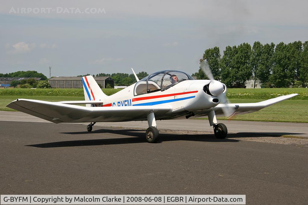 G-BYFM, 2000 Jodel DR-1050 M1 Excellence Replica C/N PFA 304-13237, CEA DR-1050/M-1 Sicile Record.  At Breighton's Auster Fly-In & 'At Home Day'