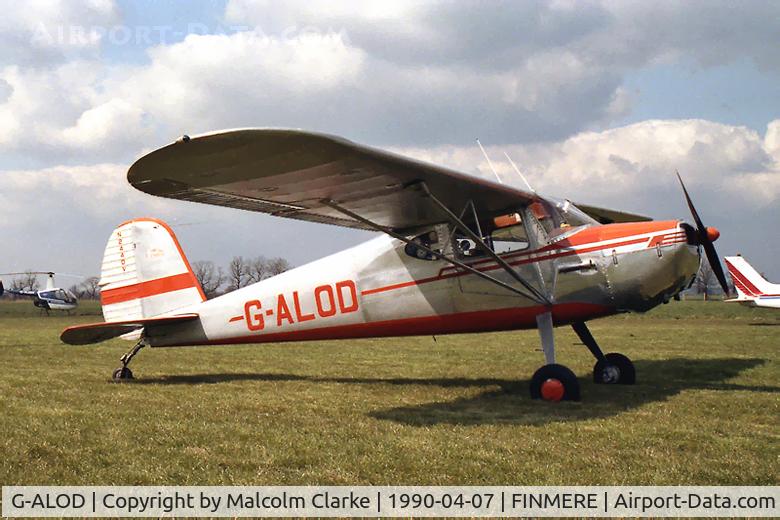 G-ALOD, 1947 Cessna 140 C/N 14691, Cessna 140. At the VAC Daffodil Rally at Finmere, UK in 1990. Previously registered as N2440V.