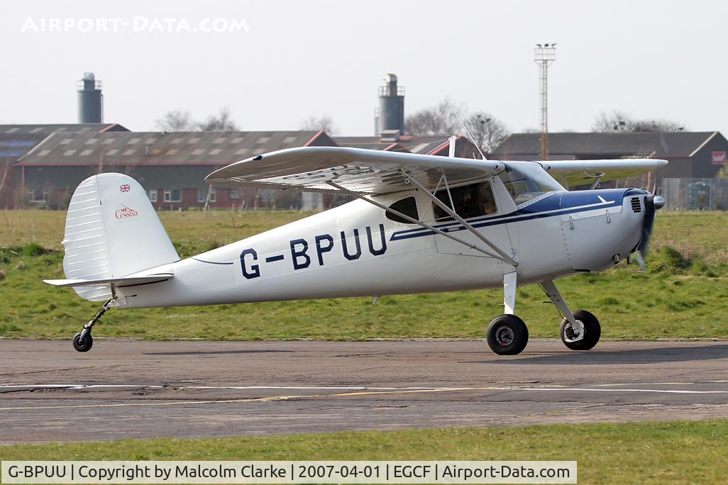 G-BPUU, 1947 Cessna 140 C/N 13722, Cessna 140 at Sandtoft Airfield, UK.
