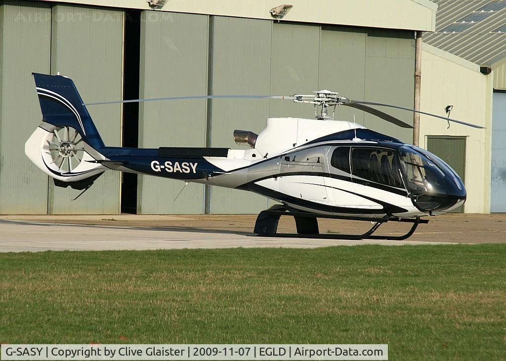 G-SASY, 2009 Eurocopter EC-130B-4 (AS-350B-4) C/N 4760, Originally owned to, Opmas ApS in June 2009. Currently in private hands since July 2009. 