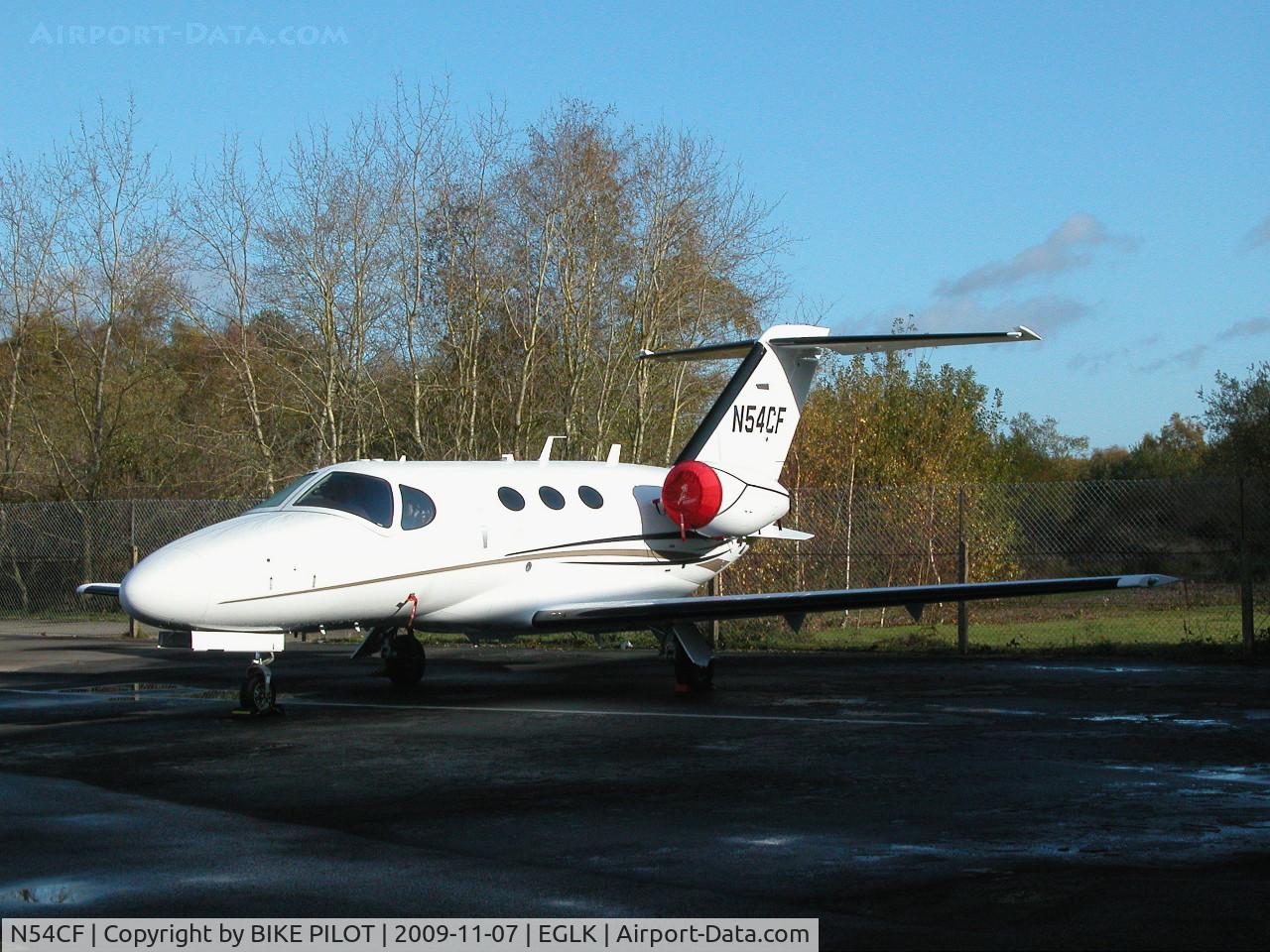 N54CF, 2009 Cessna 510 Citation Mustang Citation Mustang C/N 510-0253, PARKED IN FRONT OF THE TERMINAL