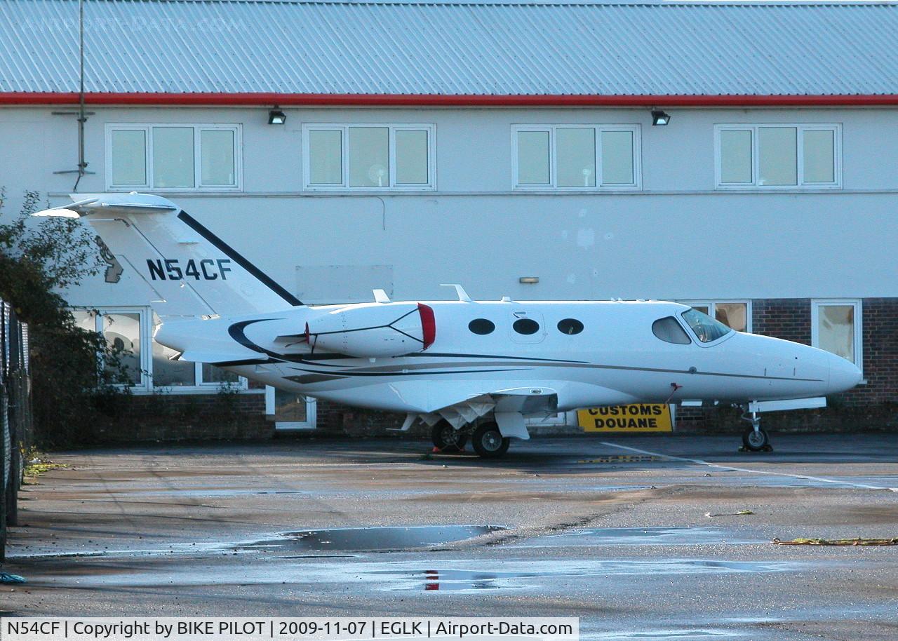N54CF, 2009 Cessna 510 Citation Mustang Citation Mustang C/N 510-0253, PARKED IN FRONT OF THE TERMINAL