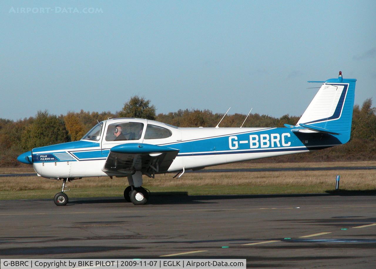 G-BBRC, 1973 Fuji FA-200-180 Aero Subaru C/N 235, RESIDENT FA-200-180 ABOUT TO RUN UP