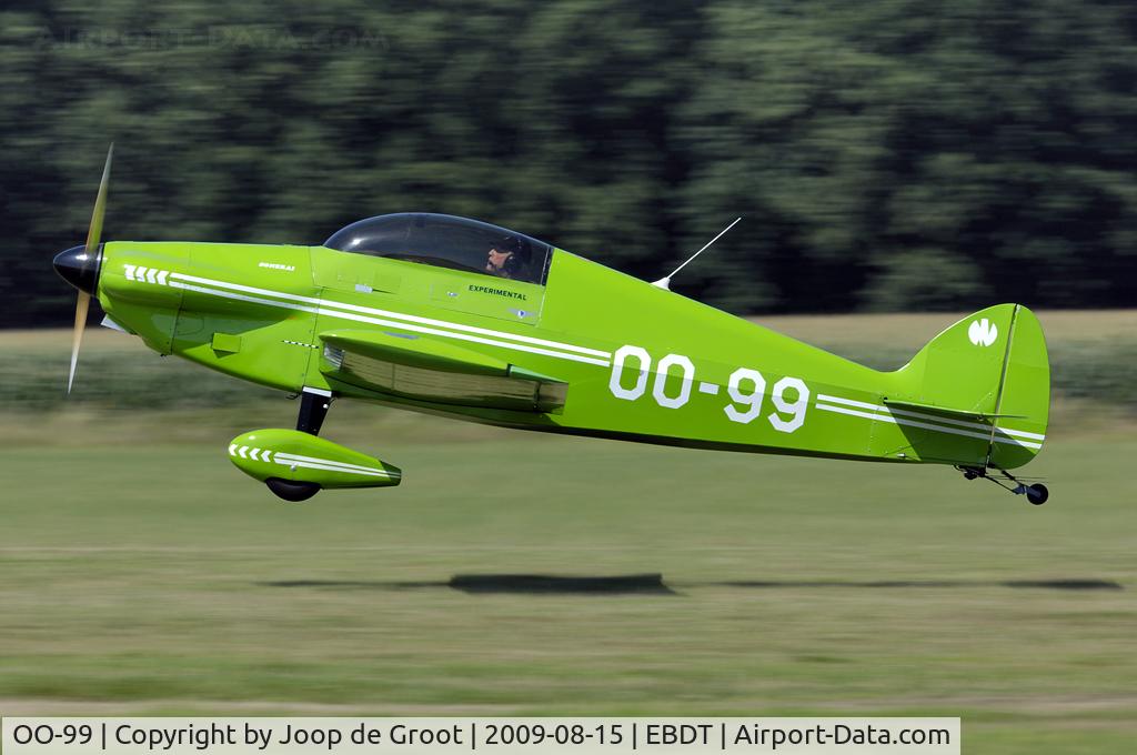 OO-99, 1983 Monnett Sonerai II-L C/N 919, landing at Diest