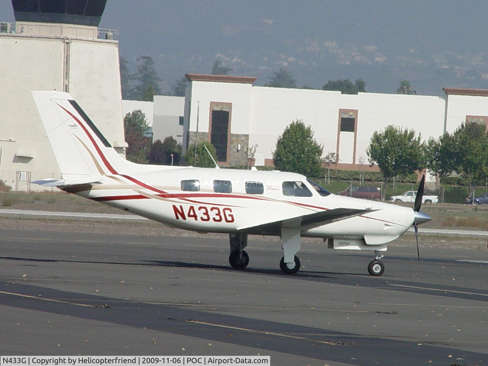 N433G, 2008 Piper PA-46-350T C/N 4692031, In Brackett's Transient Parking area