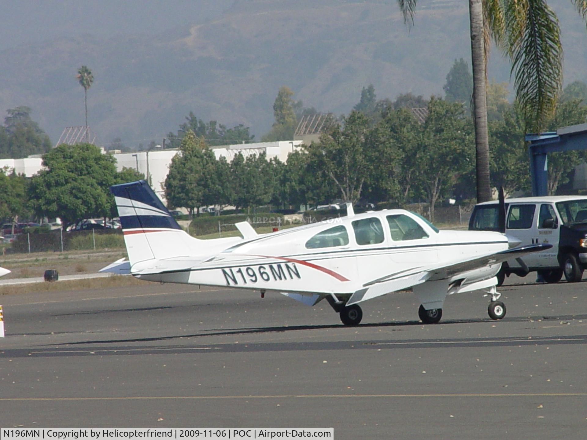 N196MN, 1967 Beech 35-C33A Debonair C/N CE-152, Parked in Brackett Transient