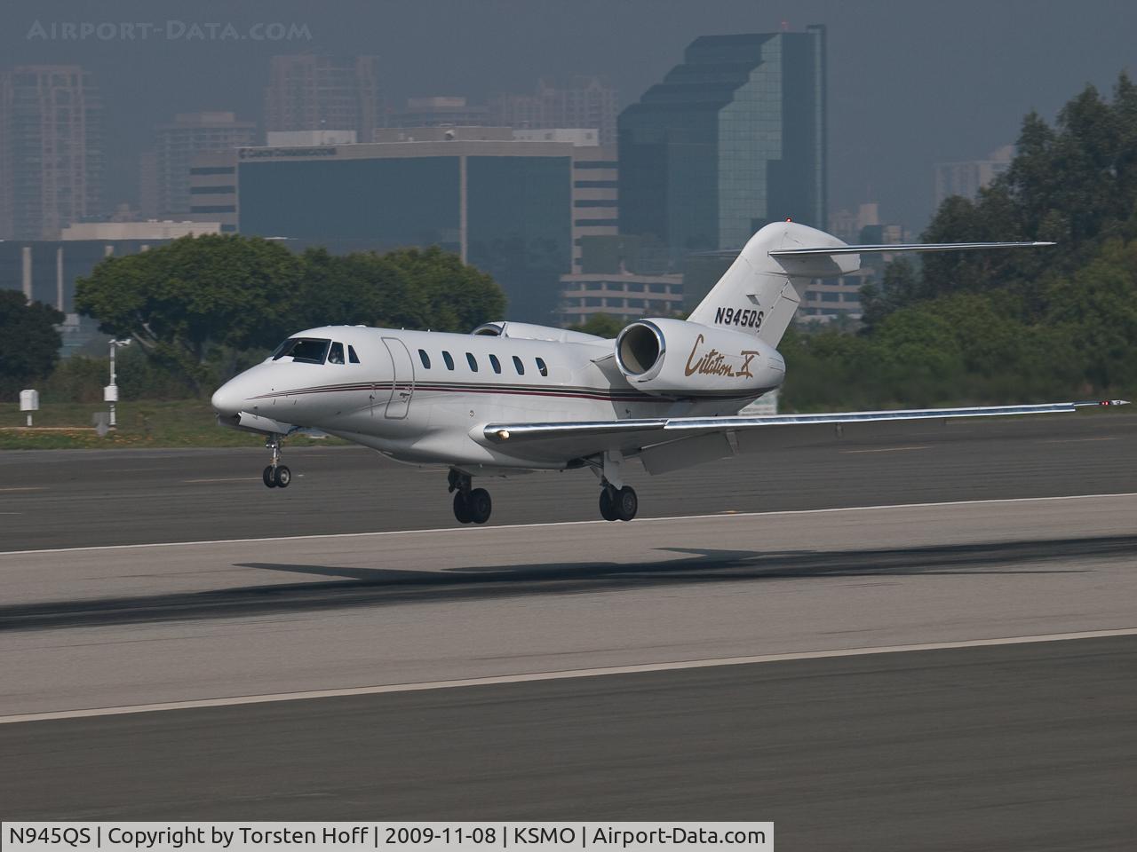 N945QS, 1997 Cessna 750 Citation X Citation X C/N 750-0029, N945QS arriving on RWY 21