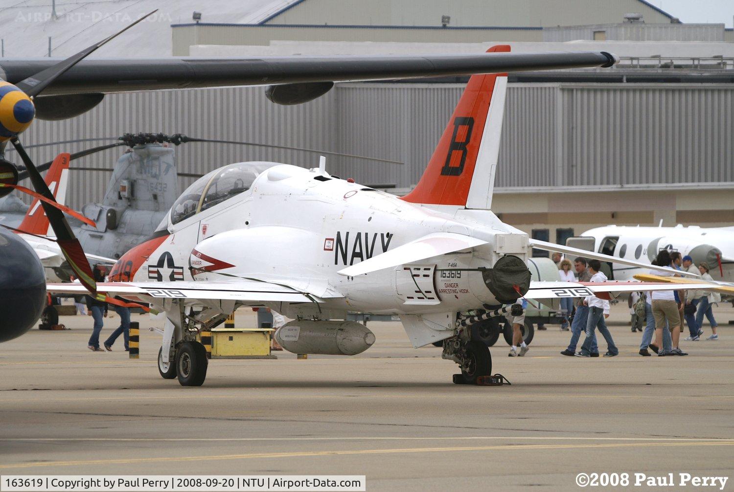 163619, McDonnell Douglas T-45A Goshawk C/N A021, One of the two T-45s on display, this one an A model, the other a C model