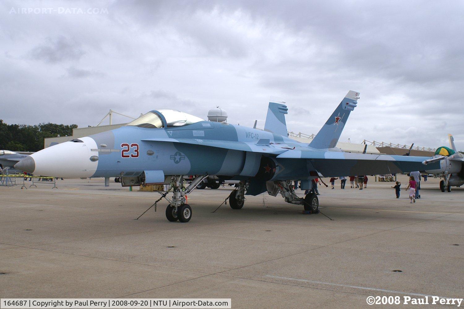 164687, McDonnell Douglas F/A-18C Hornet C/N 1120, Red 23 Still looking good, despite the clouds
