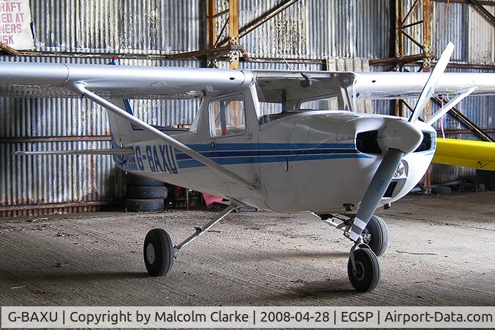 G-BAXU, 1973 Reims F150L C/N 0959, Reims Cessna F150L at Peterborough Sibson Airfield, UK.
