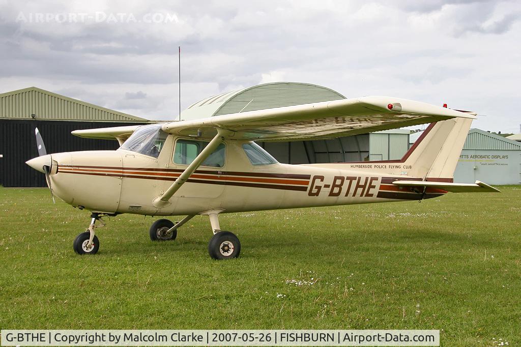 G-BTHE, 1974 Cessna 150L C/N 150-75340, Cessna 150L at Fishburn Airfield, UK in 2007.