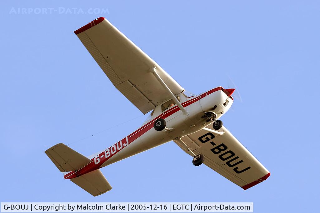 G-BOUJ, 1975 Cessna 150M C/N 150-76373, Cessna 150M at Cranfield Airport, UK. Formerly N3058V.