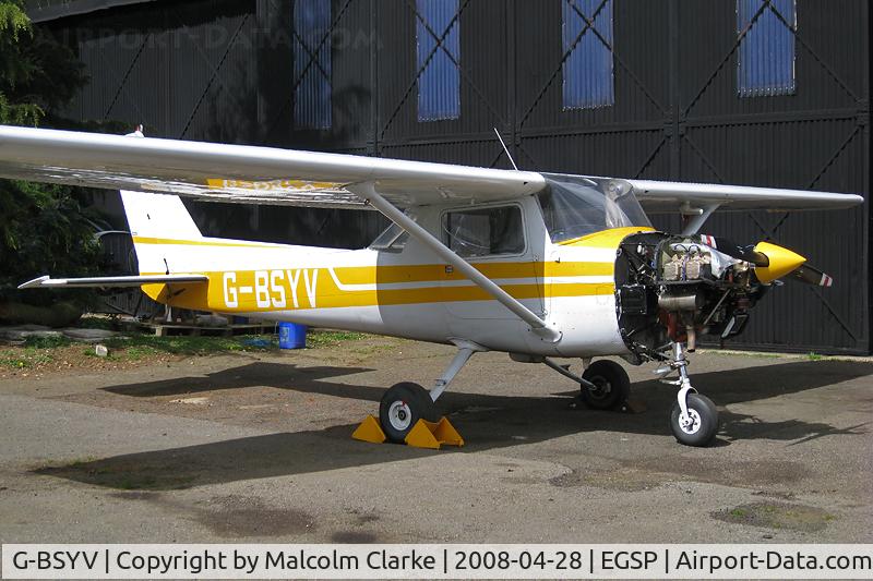 G-BSYV, 1976 Cessna 150M C/N 150-78371, Cessna 150M at Peterborough Sibson Airfield, UK.