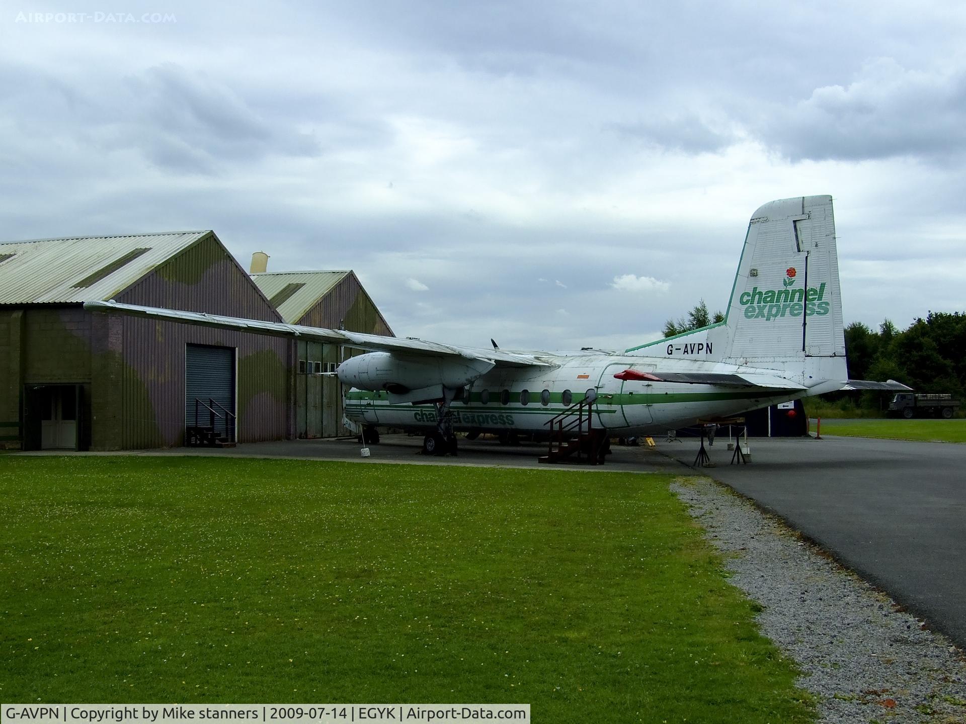 G-AVPN, 1964 Handley Page HPR-7 Herald 213 C/N 176, HPR-7 Herald still in its Channel express colour scheme