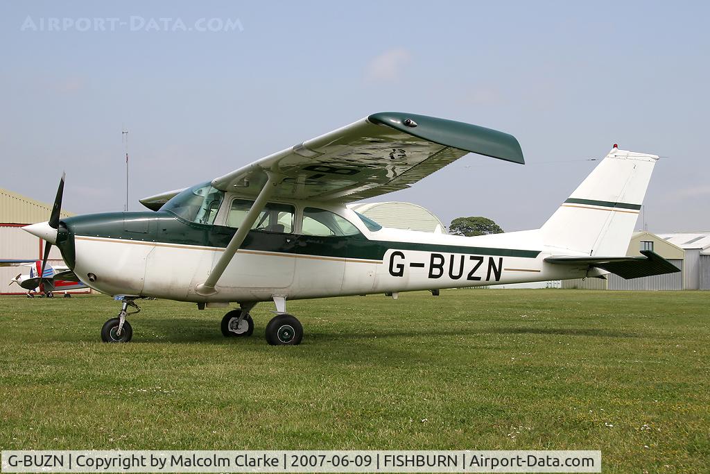 G-BUZN, 1967 Cessna 172H C/N 17256056, Cessna 172H Skyhawk at Fishburn Airfield, UK in 2007.
