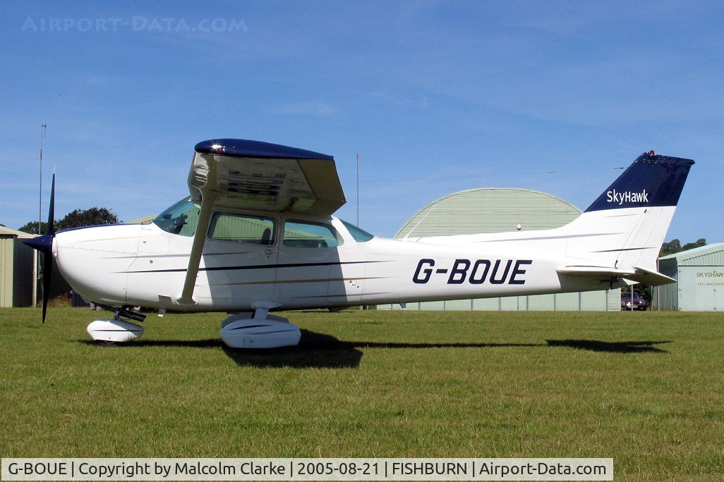 G-BOUE, 1979 Cessna 172N C/N 172-73235, Cessna 172N Skyhawk 100 at Fishburn Airfield, UK in 2005. Previously registered N6535F.