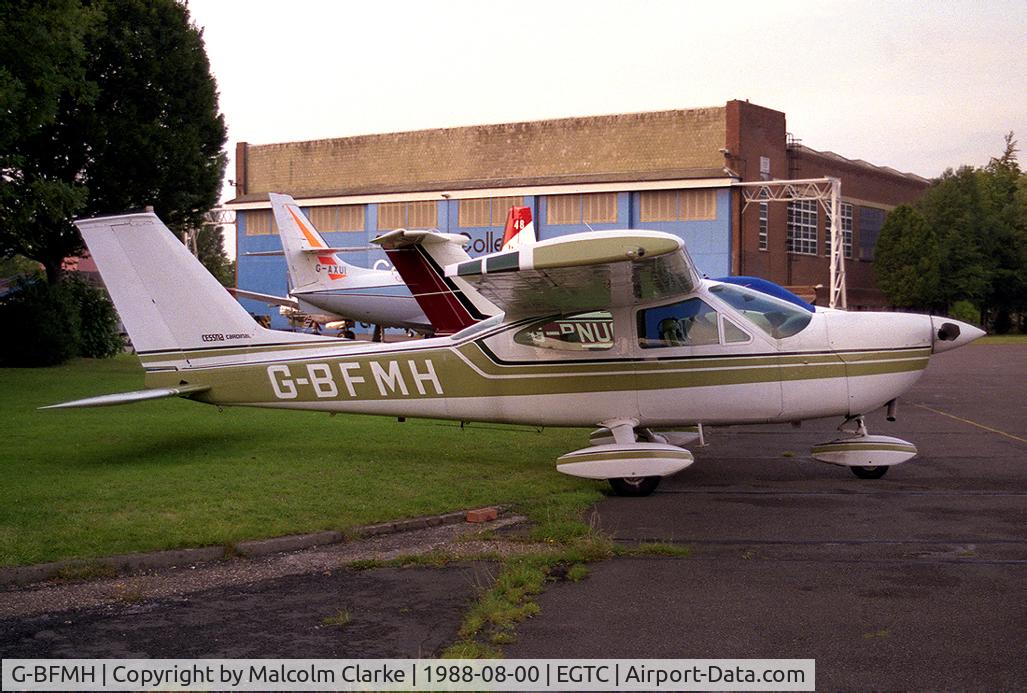 G-BFMH, 1973 Cessna 177B Cardinal C/N 17702034, Cessna 177B Cardinal at Cranfield Airfield, UK in 1988.