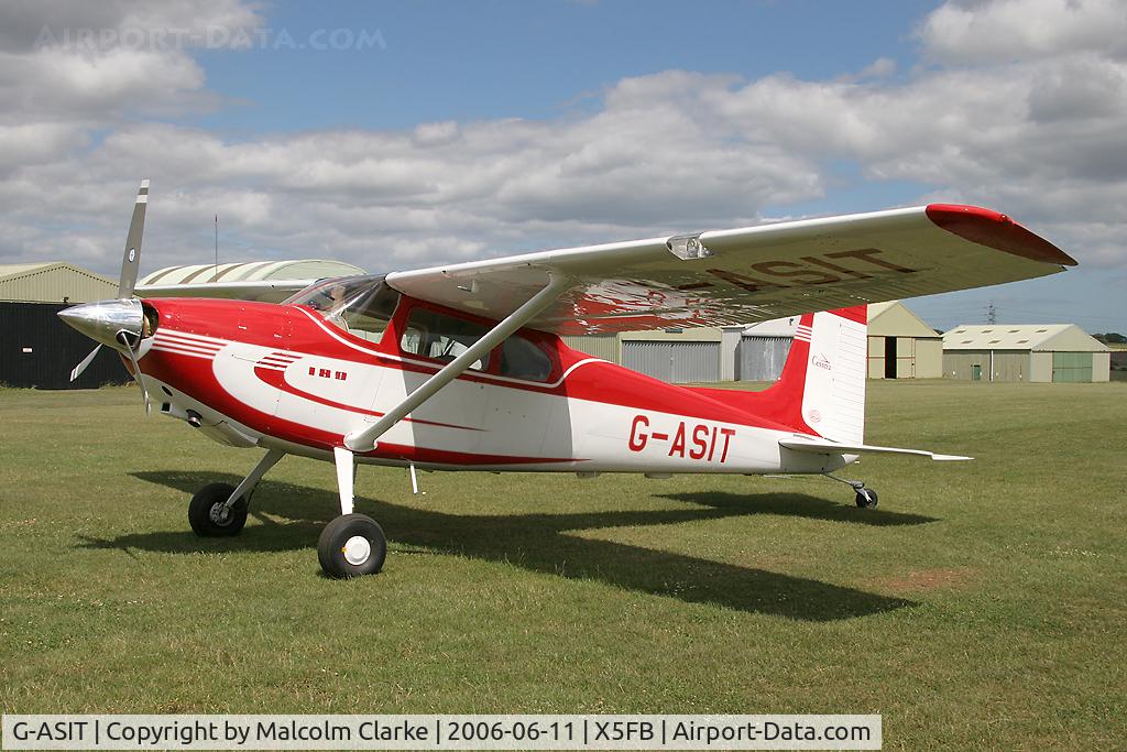 G-ASIT, 1956 Cessna 180 C/N 32567, Cessna 180 at Fishburn Airfield, UK in 2006.