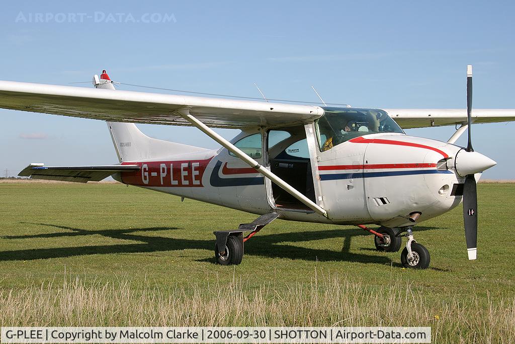 G-PLEE, 1978 Cessna 182Q Skylane C/N 182-66570, Cessna 182Q Skylane at Shotton Airfield, Co Durham, UK. Operated by the Peterlee Parachute Centre.