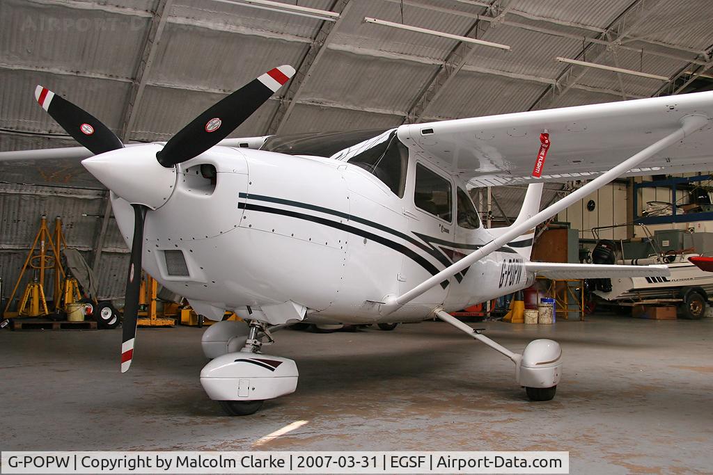 G-POPW, 1998 Cessna 182S Skylane C/N 18280204, Cessna 182S Millennium Skylane at peterborough Sibson, UK. Previously N9451F.