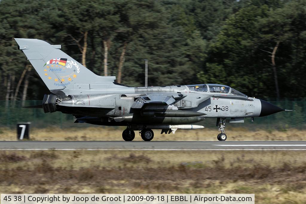 45 38, Panavia Tornado IDS C/N 596/GS186/4238, celebrating 40 years Panavia and 40 years Turbounion.