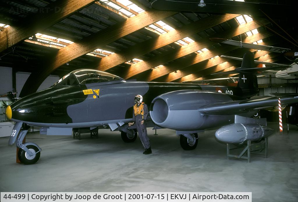 44-499, 1951 Gloster Meteor F.8 C/N G5/373, This Meteor is preserved in the small but interesting Stauning museum.
