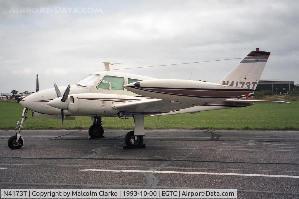 N4173T, 1965 Cessna 320D Executive Skyknight C/N 320D0073, Cessna 320D Executive Skyknight at Cranfield Airport, UK.