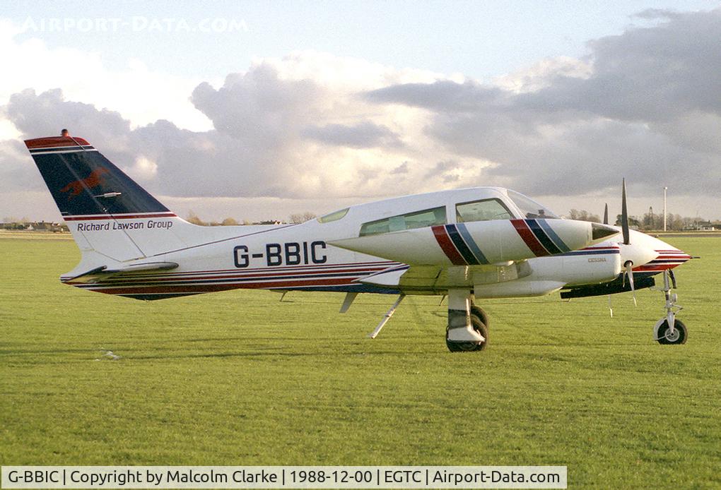 G-BBIC, 1973 Cessna 310Q C/N 310Q0811, Cessna 310Q at Cranfield Airport, UK in 1988.
