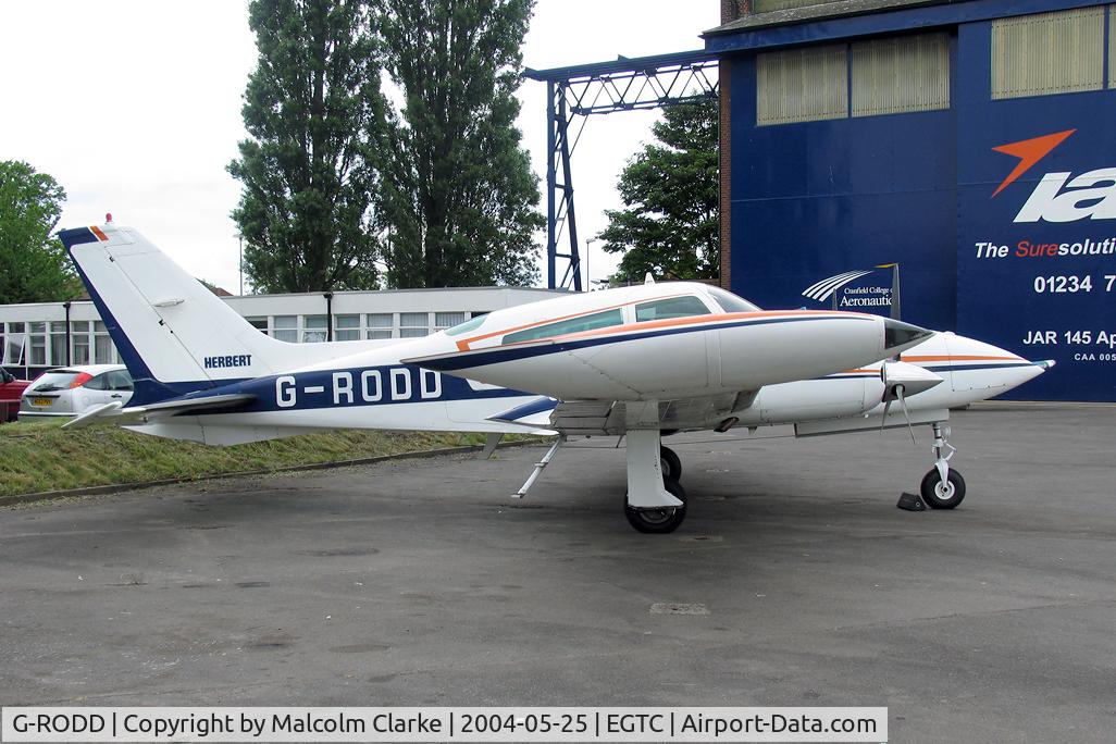 G-RODD, 1976 Cessna 310R C/N 310R-0544, Cessna 310R at Cranfield Airport, UK. Formerly G-TEDD.