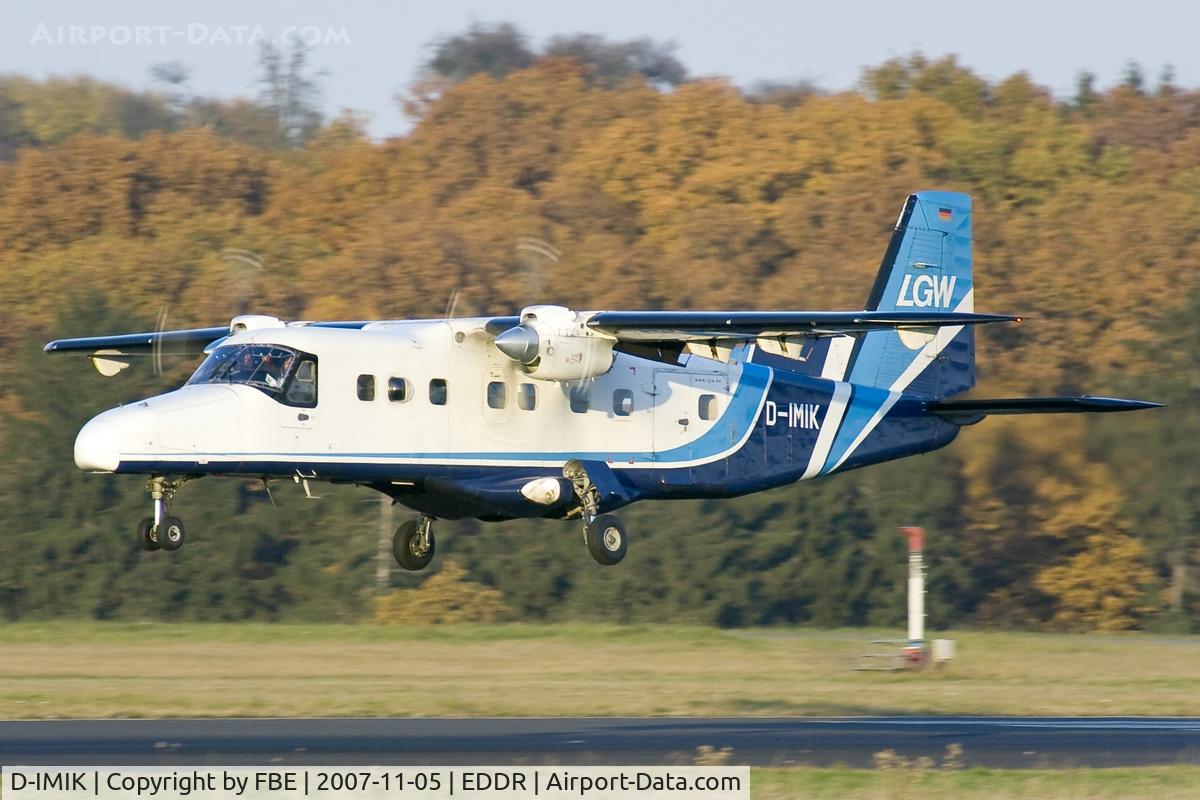 D-IMIK, Dornier 228-200 C/N 8058, moments prior touchdown
