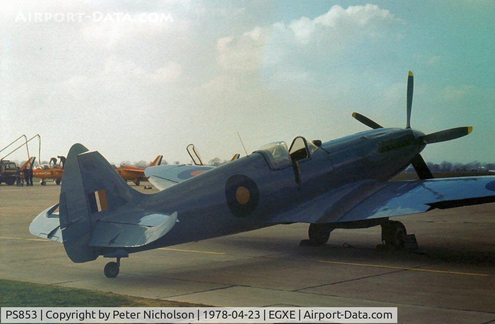 PS853, 1945 Supermarine 389 Spitfire PR.XIX C/N 6S/594677, Spitfire PR.XIX of the Battle of Britain Memorial Flight at the 1978 Leeming Open Day.