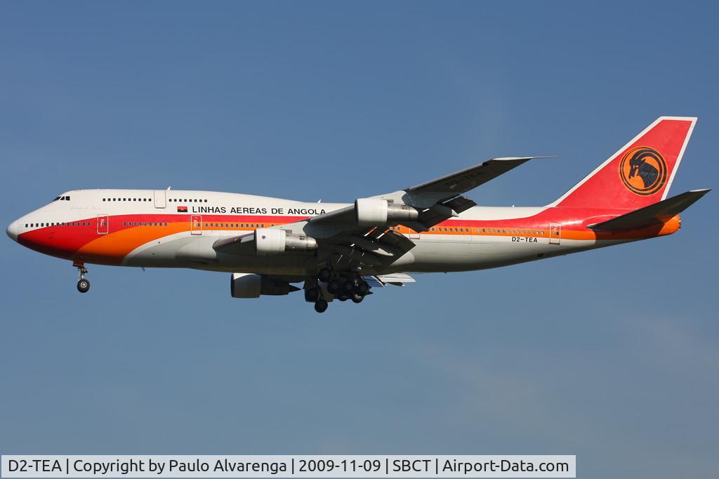 D2-TEA, 1986 Boeing 747-312 C/N 23410, First time 747 from Angola in CWB