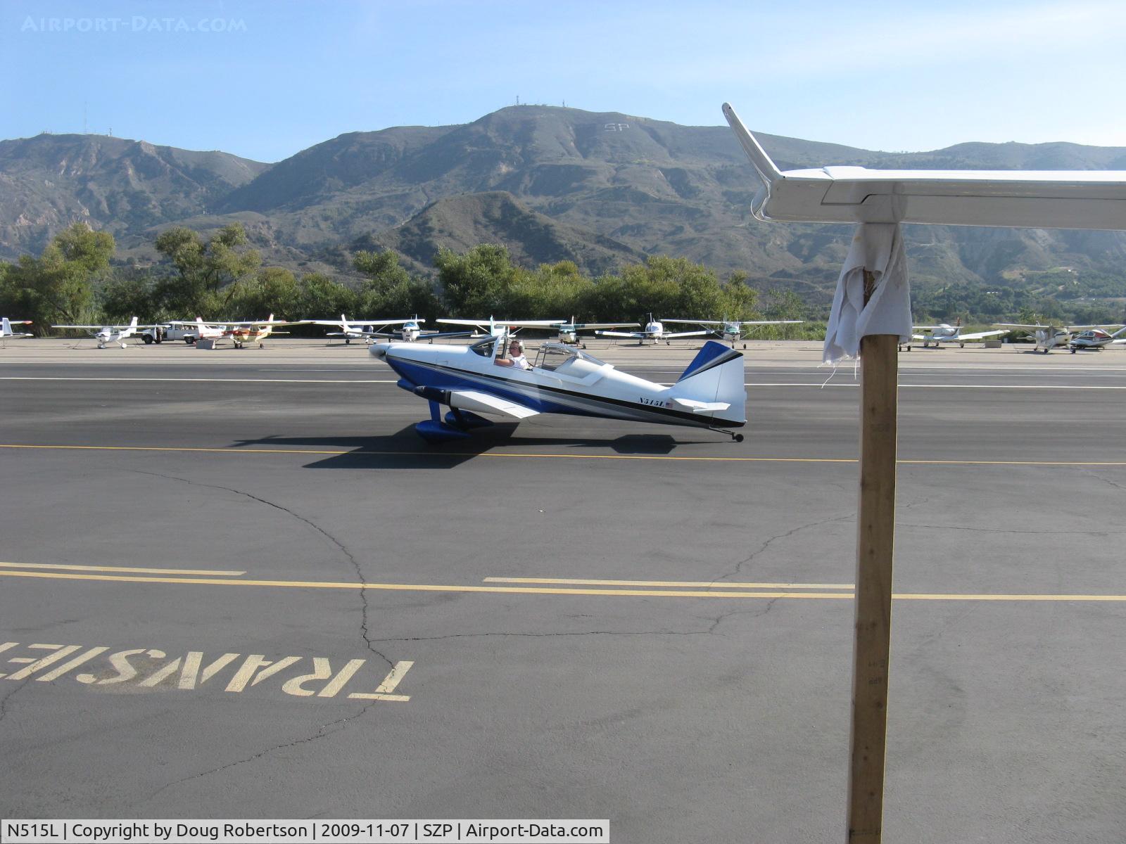 N515L, 2000 Vans RV-6 C/N 22923, 2000 Owens VAN's RV-6, Lycoming O&VO-360 180 Hp, taxi