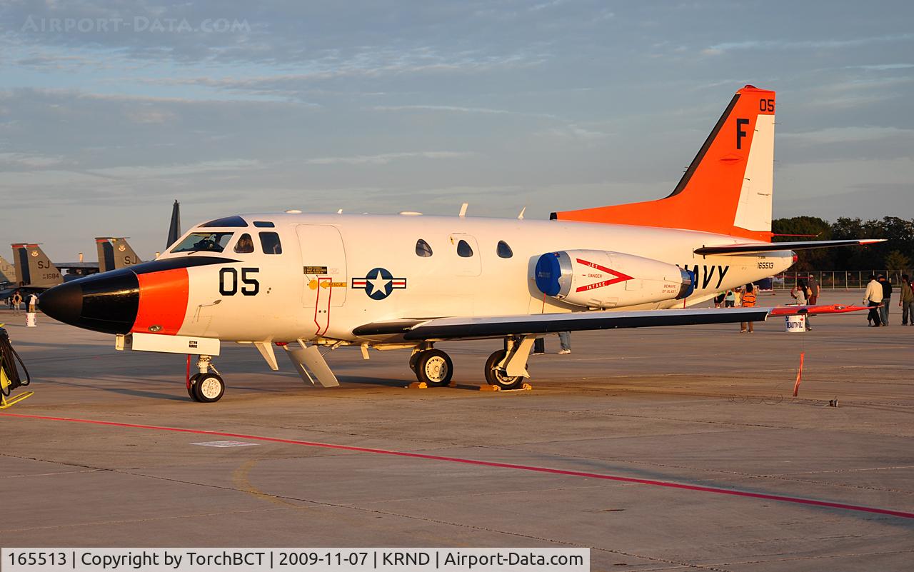 165513, 1966 Rockwell T-39N Sabreliner C/N 282-066, Navy Sabreliner on display during Randolph Airshow 09.