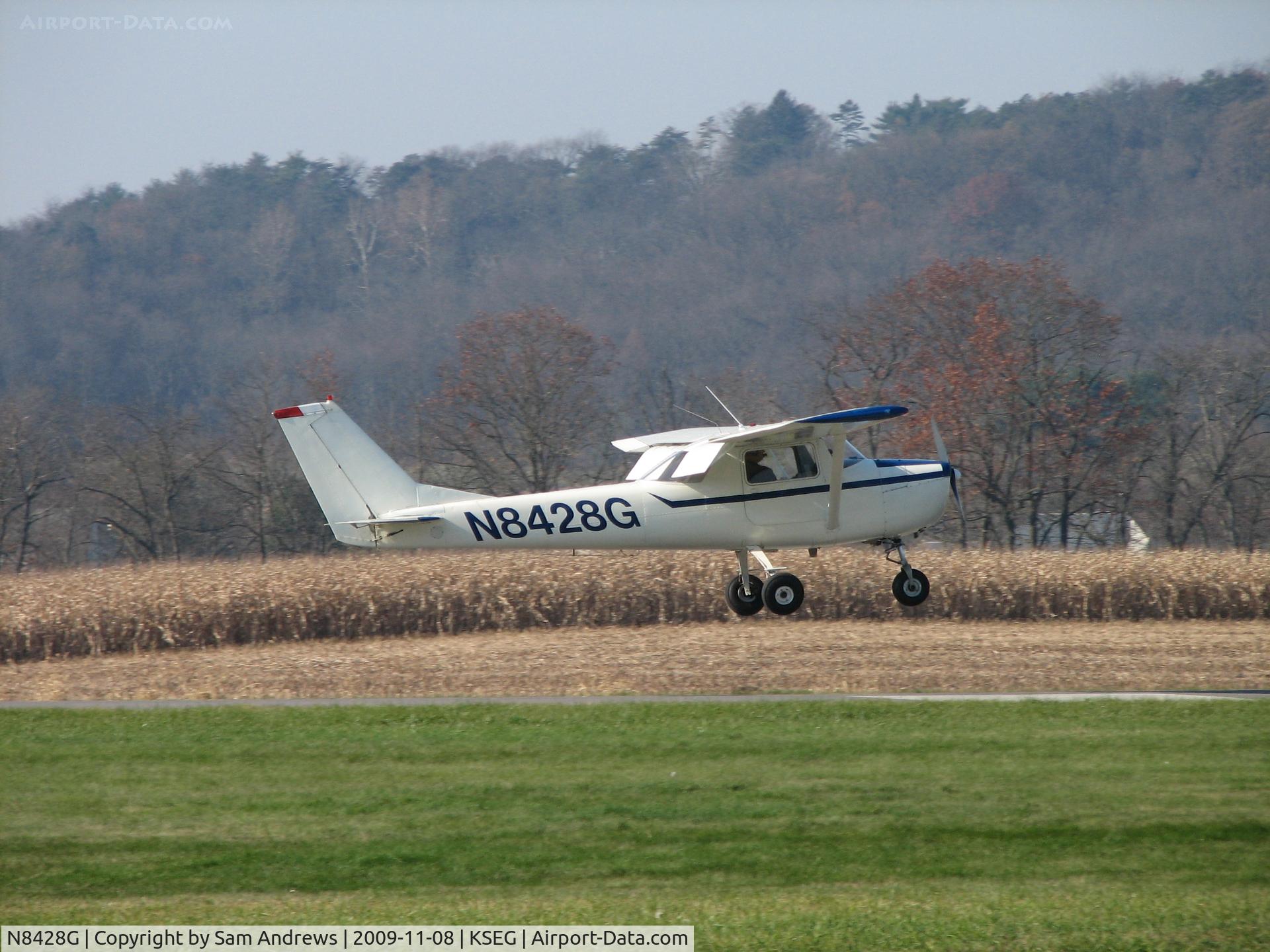 N8428G, 1965 Cessna 150F C/N 15062528, Out on a beautiful fall day