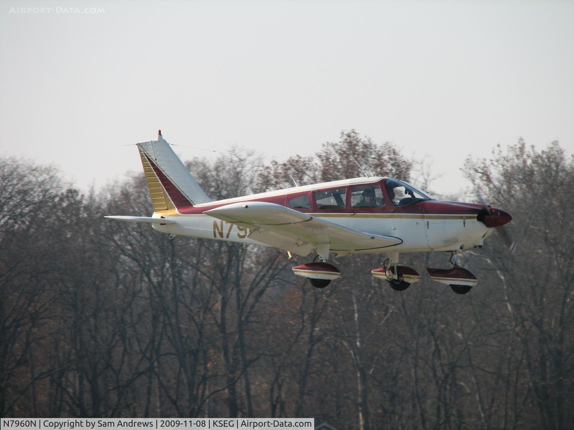 N7960N, 1969 Piper PA-28-180 C/N 28-5376, Out and about on a beautiful fall day.