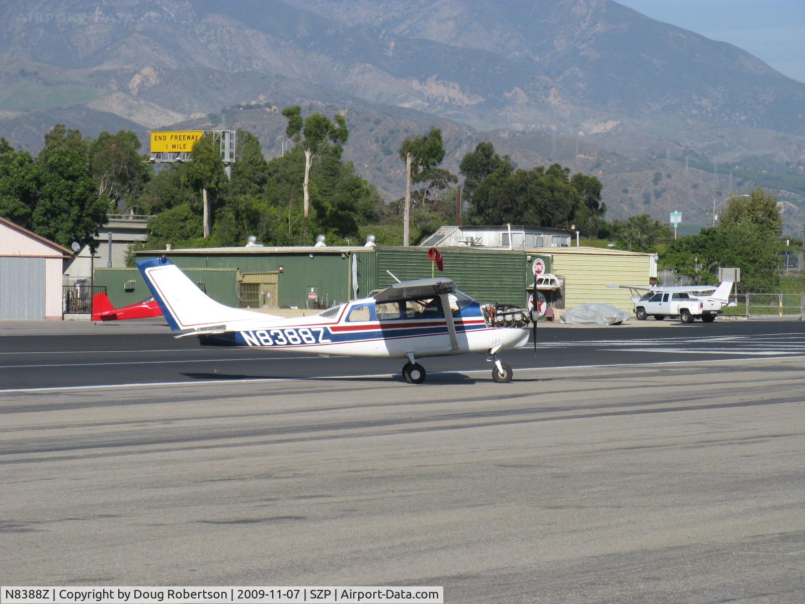 N8388Z, 1963 Cessna 210-5 C/N 205-0388, 1963 Cessna 210-5 (205) UTILINE (fixed gear version of 210C) Continental IO-470-E 260 Hp, crossing Rwy 22