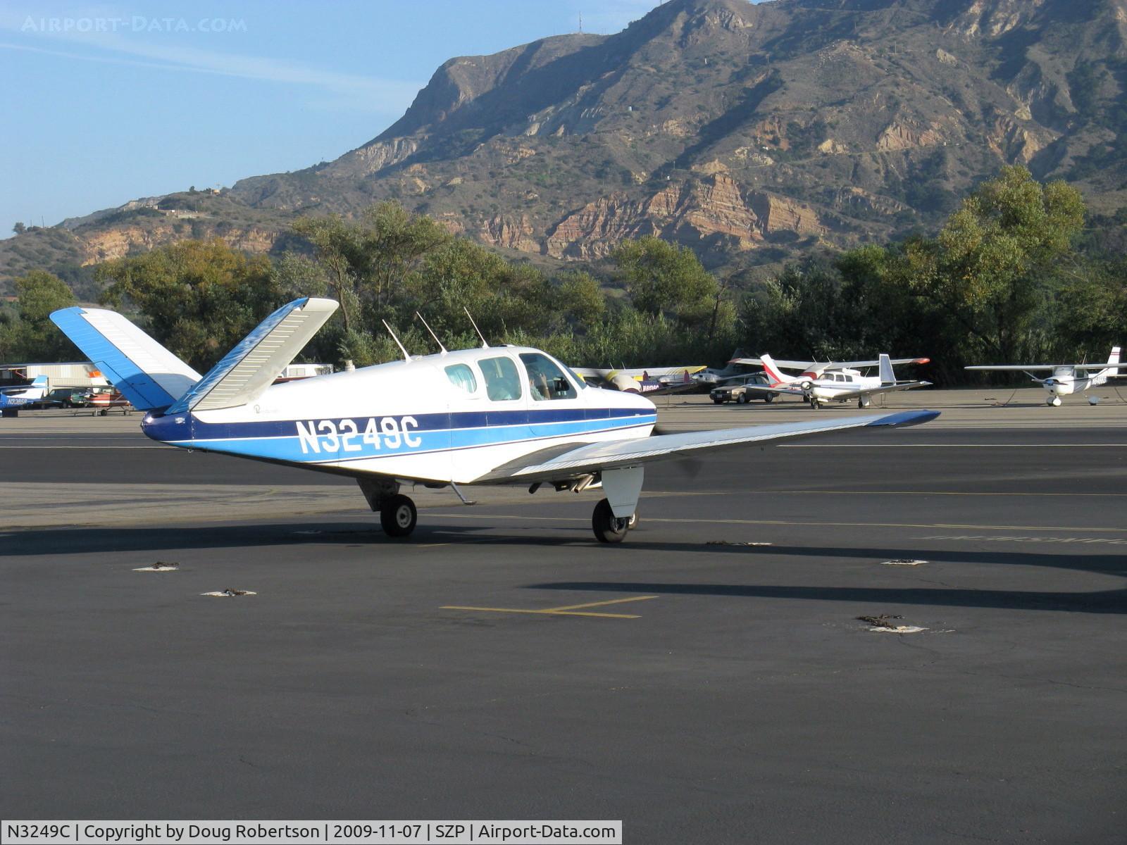 N3249C, 1954 Beech E35 C/N D-3914, 1954 Beech E35 BONANZA, Continental E-225-8 225 Hp for takeoff