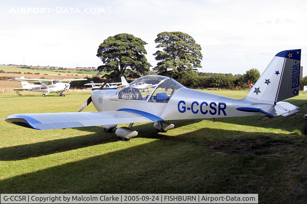 G-CCSR, 2004 Aerotechnik EV-97A Eurostar C/N PFA 315-14174, Aerotechnik EV-97A Eurostar at Fishburn Airfield, UK in 2005.