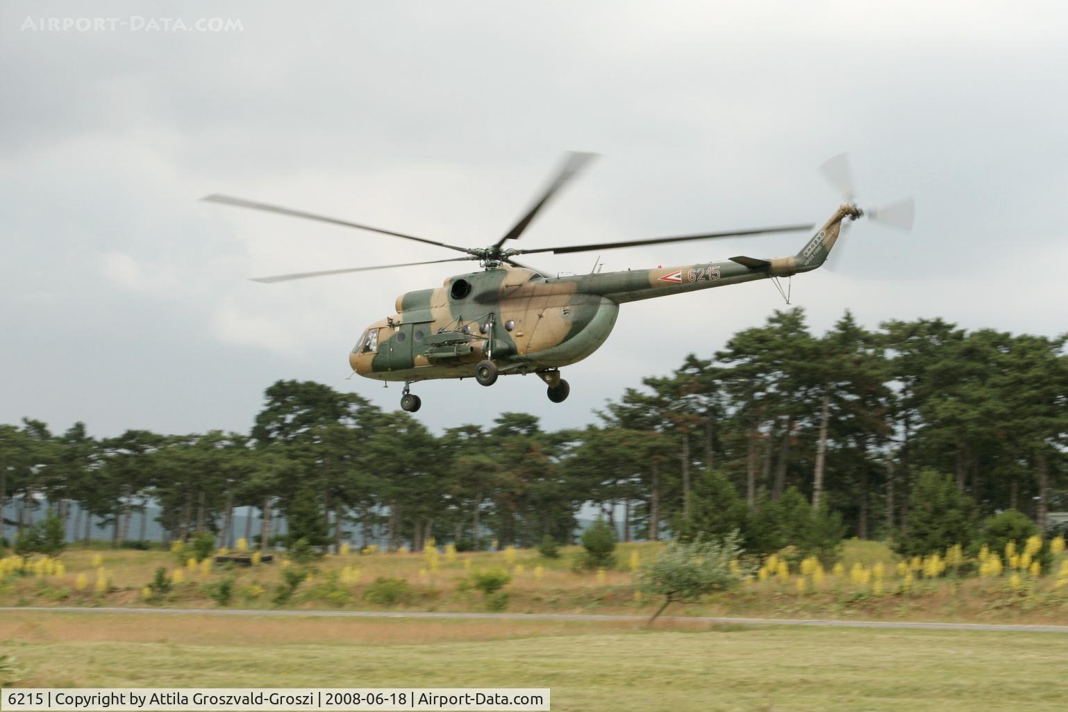 6215, 1980 Mil Mi-8T Hip C/N 226215, Veszprém-Ujmajor temporary army helicopter base