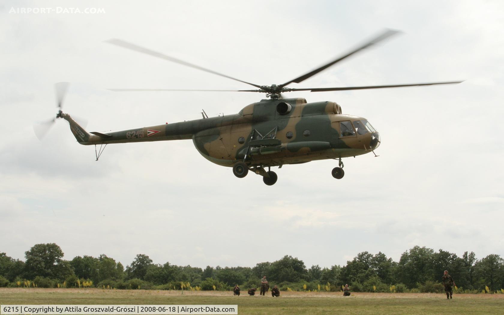 6215, 1980 Mil Mi-8T Hip C/N 226215, Veszprém-Ujmajor temporary army helicopter base