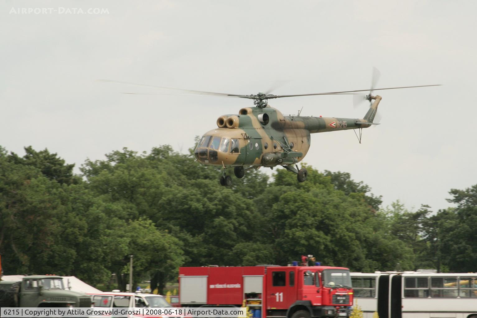6215, 1980 Mil Mi-8T Hip C/N 226215, Veszprém-Ujmajor temporary army helicopter base.